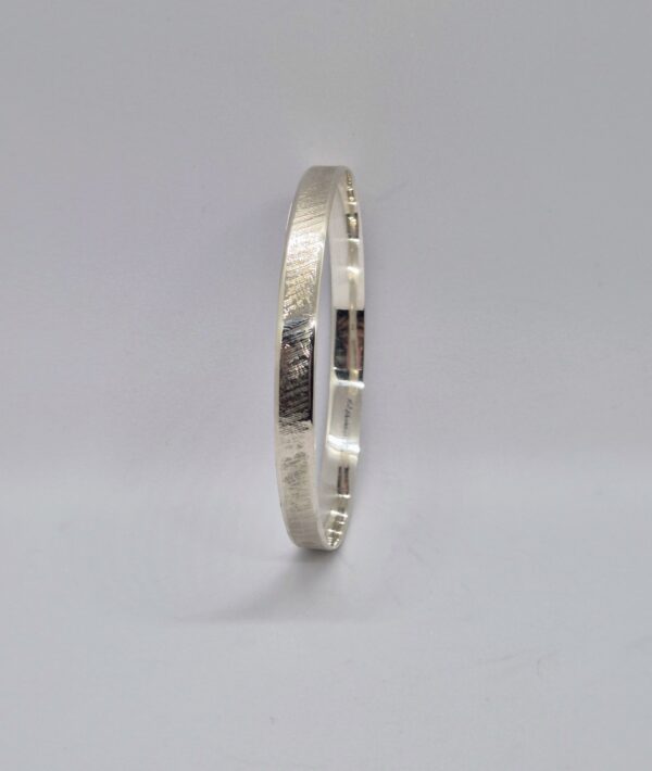 Esclava plata satinada 6mm