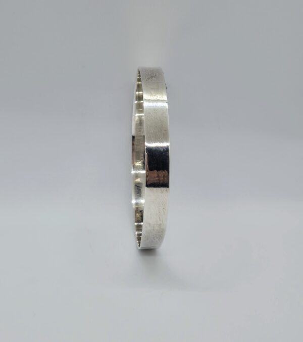Esclava de plata pulida 10mm