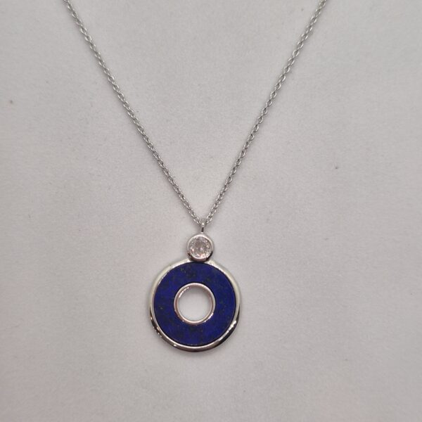 Cadena y dije azul
