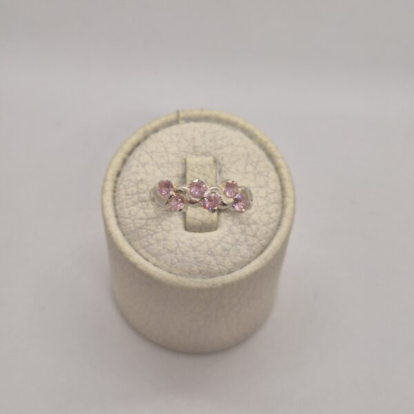 Anillo de plata  con zirconia
