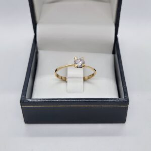 Anillo solitario 10k