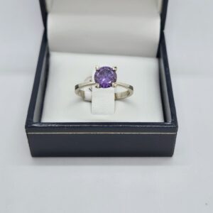 Anillo plata con piedra