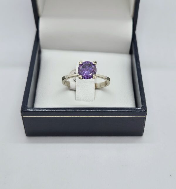 Anillo plata con piedra
